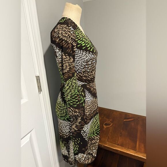 LOFT Midi 3/4 Sleeve Dress Size 0 Petite - Picture 3 of 11